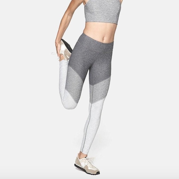 Outdoor Voices Springs 7/8 Leggings High rise Waist Colorblock Grey Size XS - Picture 4 of 14